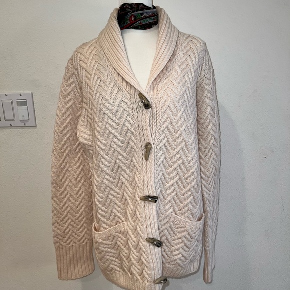 Ralph Lauren Handknit Wool Cardigan - Picture 2 of 5